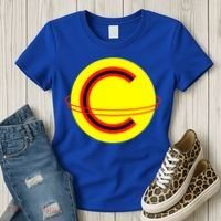 Captain Cosmic Space Superhero Women's T-Shirt thumb 3