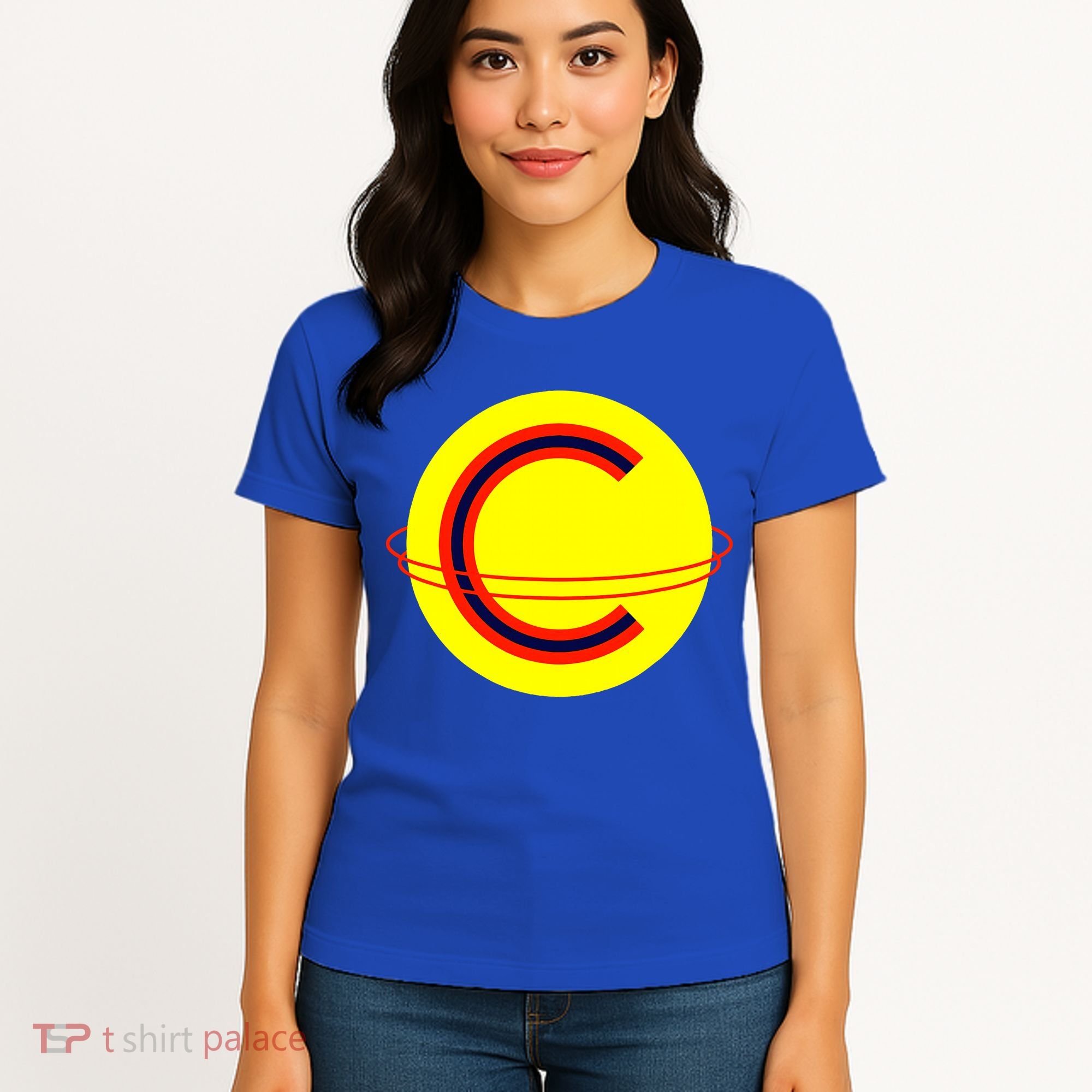 Captain Cosmic Space Superhero Women's T-Shirt