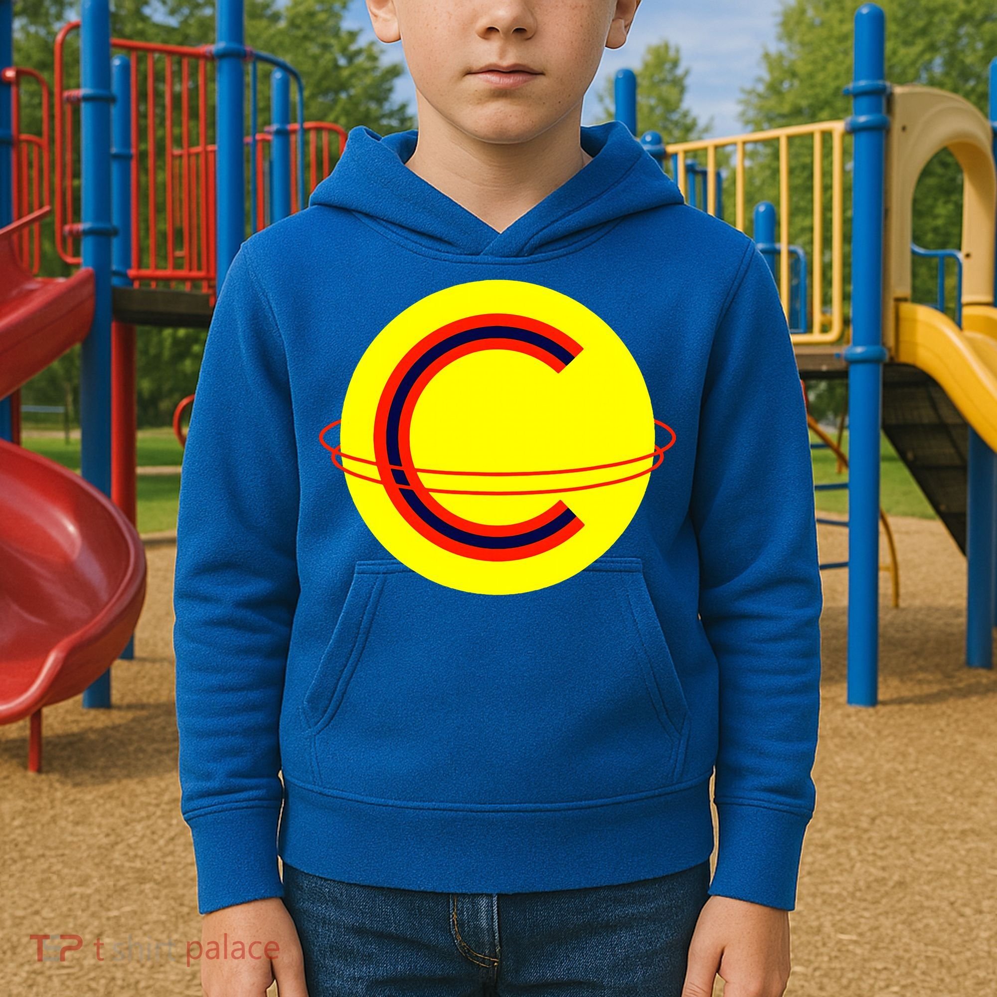 Captain Cosmic Space Superhero Kids Hoodie