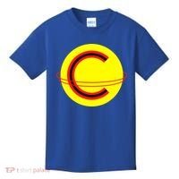 Captain Cosmic Space Superhero Kids T-Shirt thumb 0