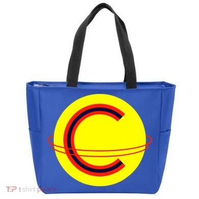 Captain Cosmic Space Superhero Tote Bag