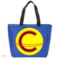 Captain Cosmic Space Superhero Tote Bag thumb 0