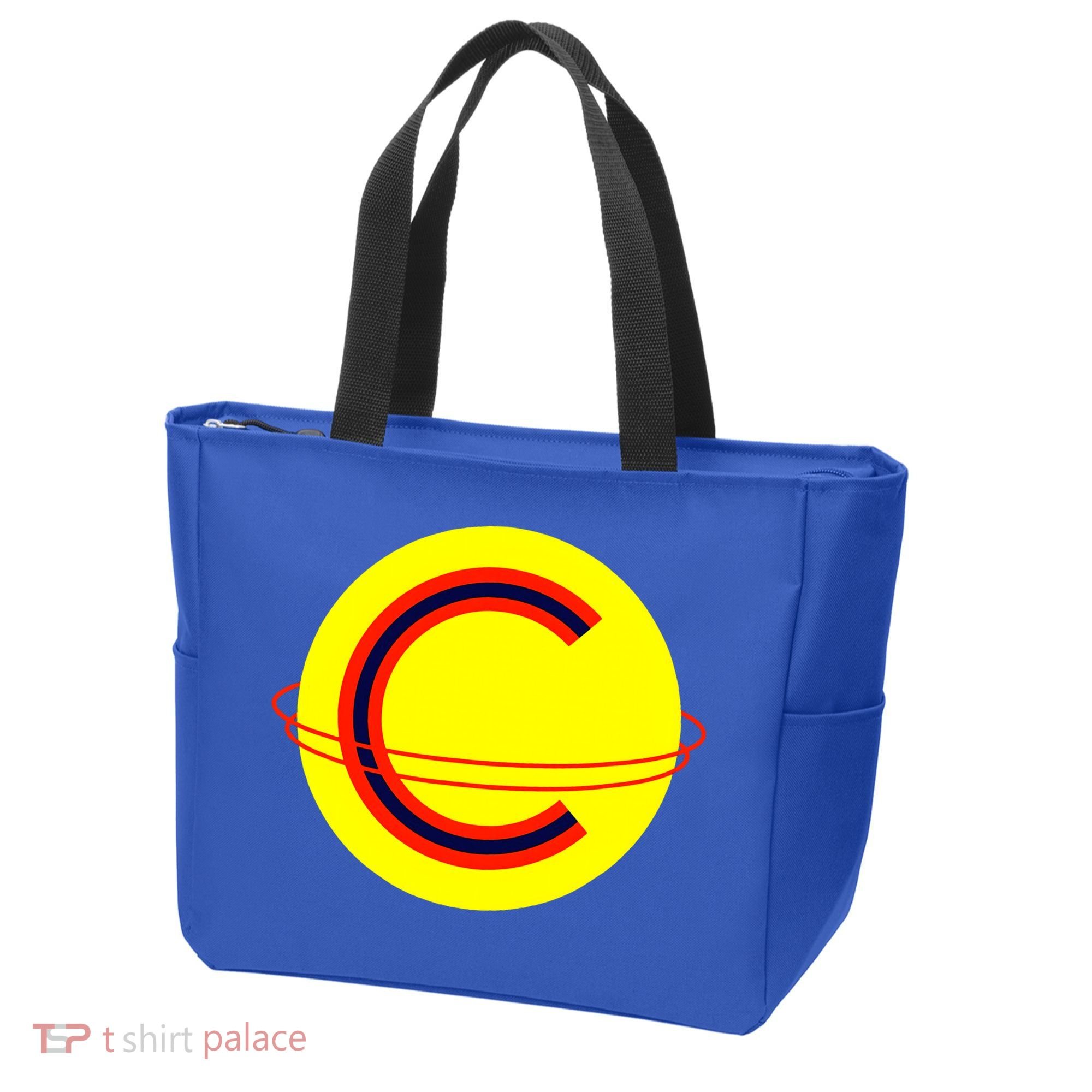 Captain Cosmic Space Superhero Tote Bag