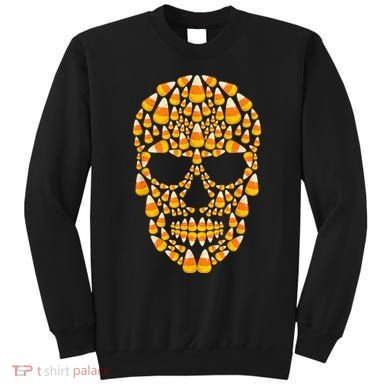 Candy Corn Skull Skeleton Halloween Funny Costume Sweatshirt