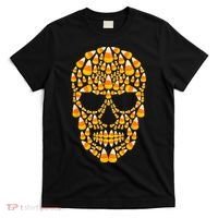 Candy Corn Skull Skeleton Halloween Funny Costume T-Shirt thumb 0