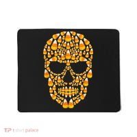 Candy Corn Skull Skeleton Halloween Funny Costume Mousepad thumb 0