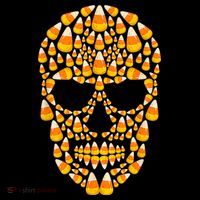 Candy Corn Skull Skeleton Halloween Funny Costume Mousepad thumb 1