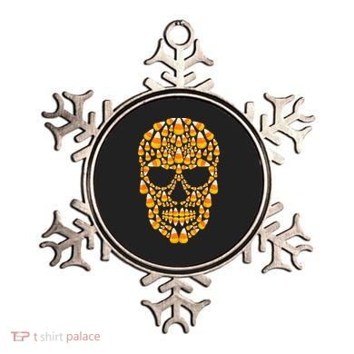 Candy Corn Skull Skeleton Halloween Funny Costume Ornament