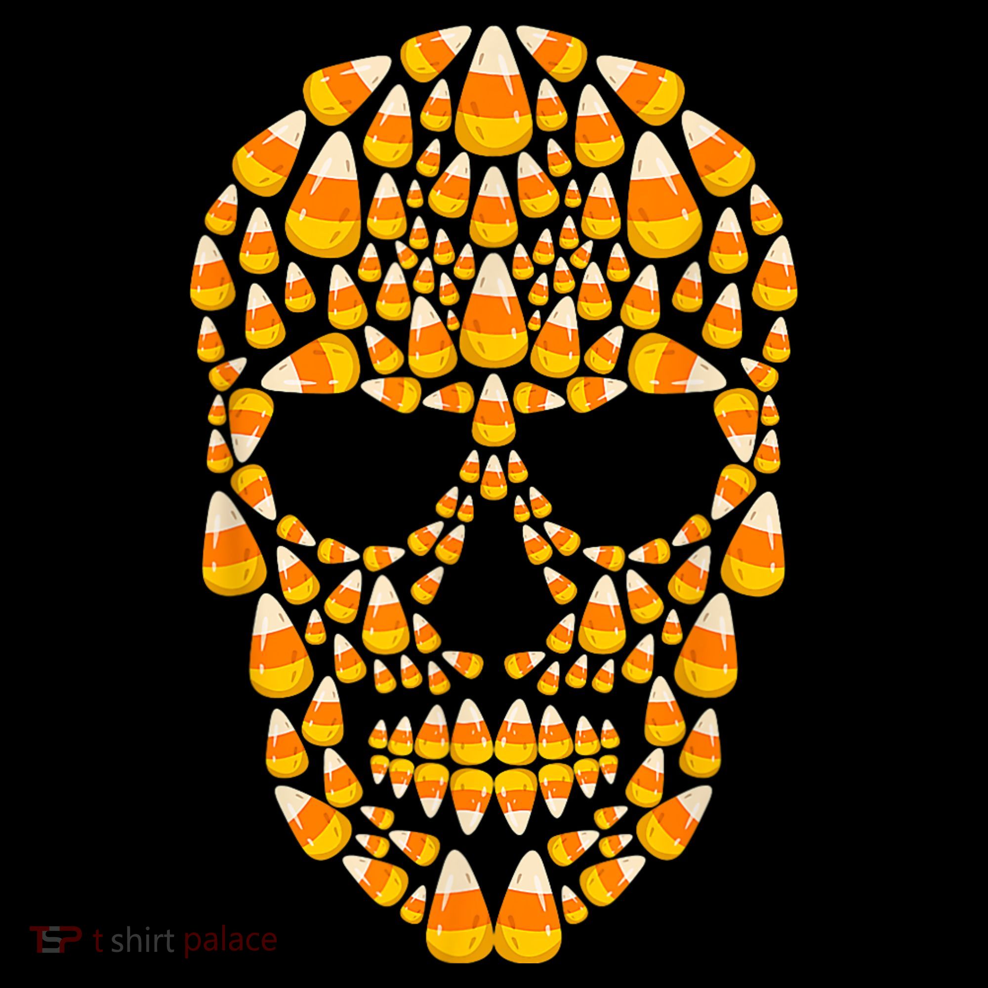 Candy Corn Skull Skeleton Halloween Funny Costume Ornament