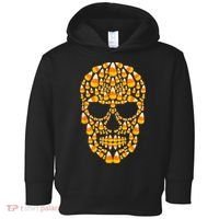 Candy Corn Skull Skeleton Halloween Funny Costume Toddler Hoodie thumb 0