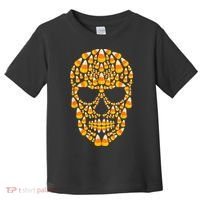 Candy Corn Skull Skeleton Halloween Funny Costume Toddler T-Shirt thumb 0