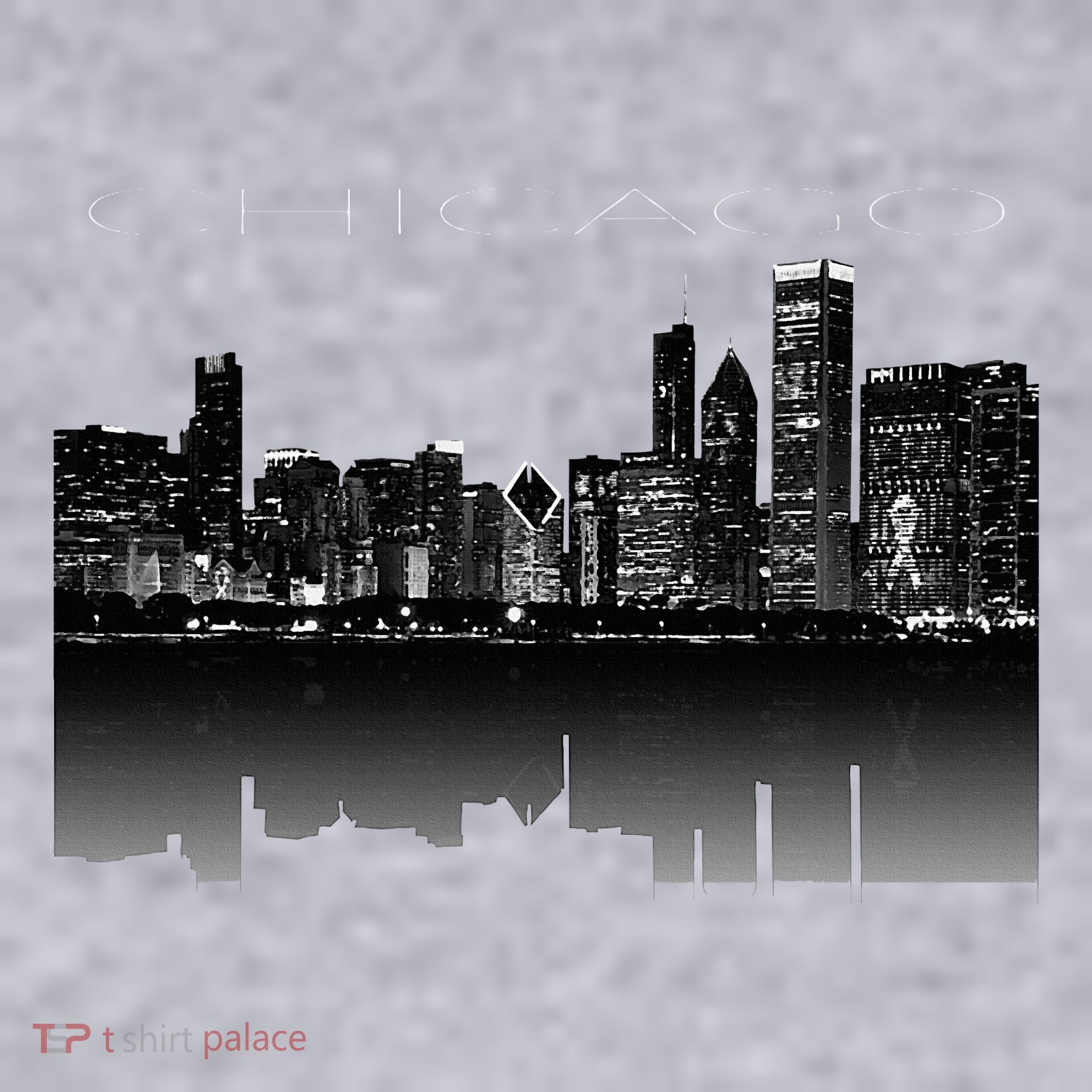 Chicago City Skyline Lights At Night Women's Sweatshirt
