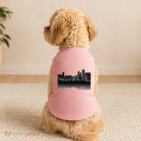 Chicago City Skyline Lights At Night Doggie Tank thumb 2