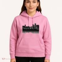 Chicago City Skyline Lights At Night Hoodie thumb 5