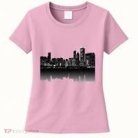 Chicago City Skyline Lights At Night Women's T-Shirt thumb 0