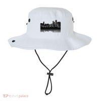 Chicago City Skyline Lights At Night Bucket Hat thumb 0