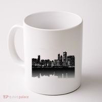 Chicago City Skyline Lights At Night Coffee Mug thumb 0