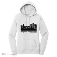 Chicago City Skyline Lights At Night Women's Hoodie thumb 0