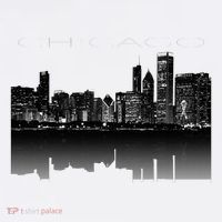 Chicago City Skyline Lights At Night Ornament thumb 1