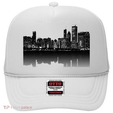 Chicago City Skyline Lights At Night Hat