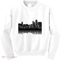 Chicago City Skyline Lights At Night Kids Sweatshirt thumb 0