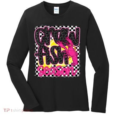 Cute Crawfish Season Women's Long Sleeve Shirt