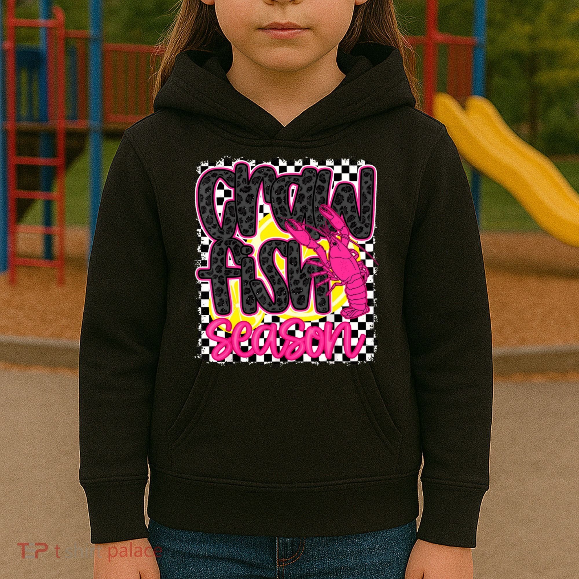 Cute Crawfish Season Kids Hoodie