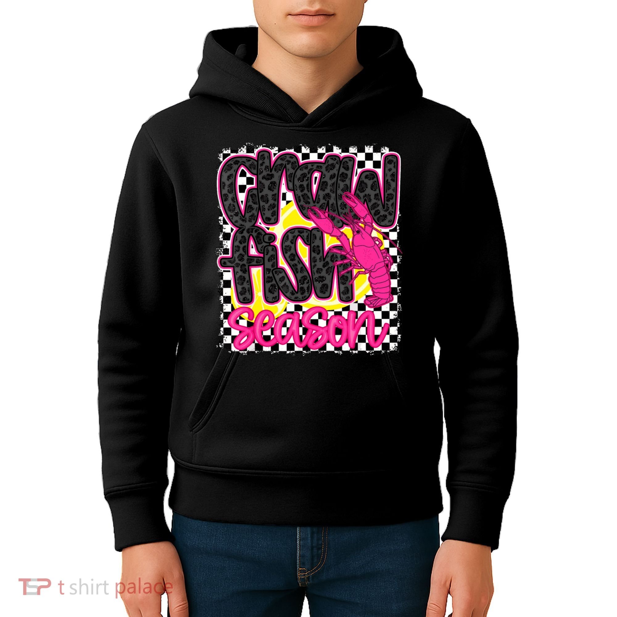 Cute Crawfish Season Kids Hoodie