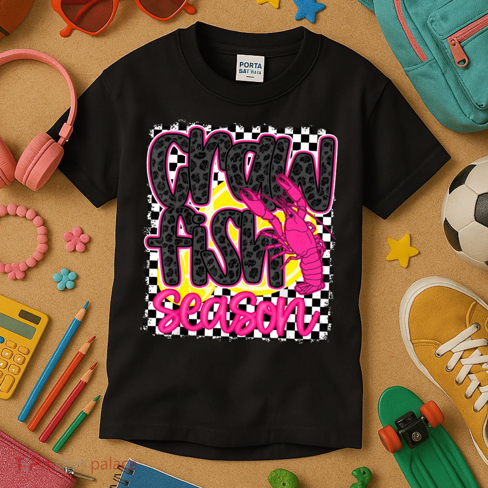 Cute Crawfish Season Kids T-Shirt