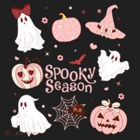 Cute Coquette Spooky Season Beanie thumb 2