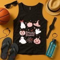 Cute Coquette Spooky Season Tank Top thumb 4