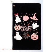 Cute Coquette Spooky Season Golf Towel thumb 0