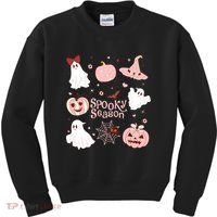 Cute Coquette Spooky Season Kids Sweatshirt thumb 0