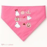 Cute Coquette Spooky Season USA-Made Doggie Bandana thumb 0