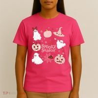 Cute Coquette Spooky Season T-Shirt thumb 4