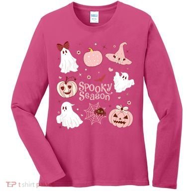 Cute Coquette Spooky Season Women's Long Sleeve Shirt