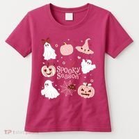 Cute Coquette Spooky Season Women's T-Shirt thumb 0