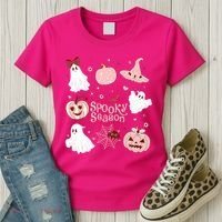 Cute Coquette Spooky Season Women's T-Shirt thumb 3