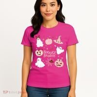 Cute Coquette Spooky Season Women's T-Shirt thumb 4
