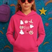 Cute Coquette Spooky Season Kids Hoodie thumb 3