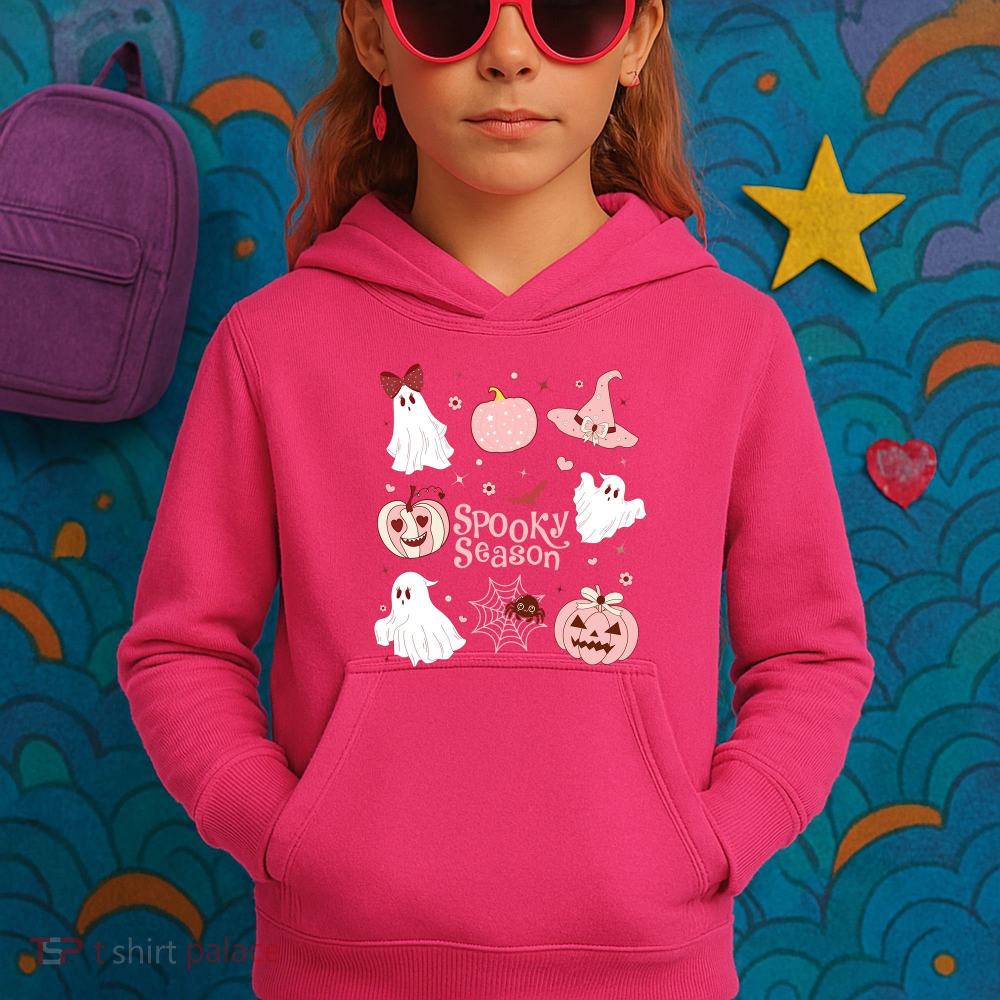 Cute Coquette Spooky Season Kids Hoodie
