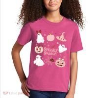 Cute Coquette Spooky Season Kids T-Shirt thumb 2