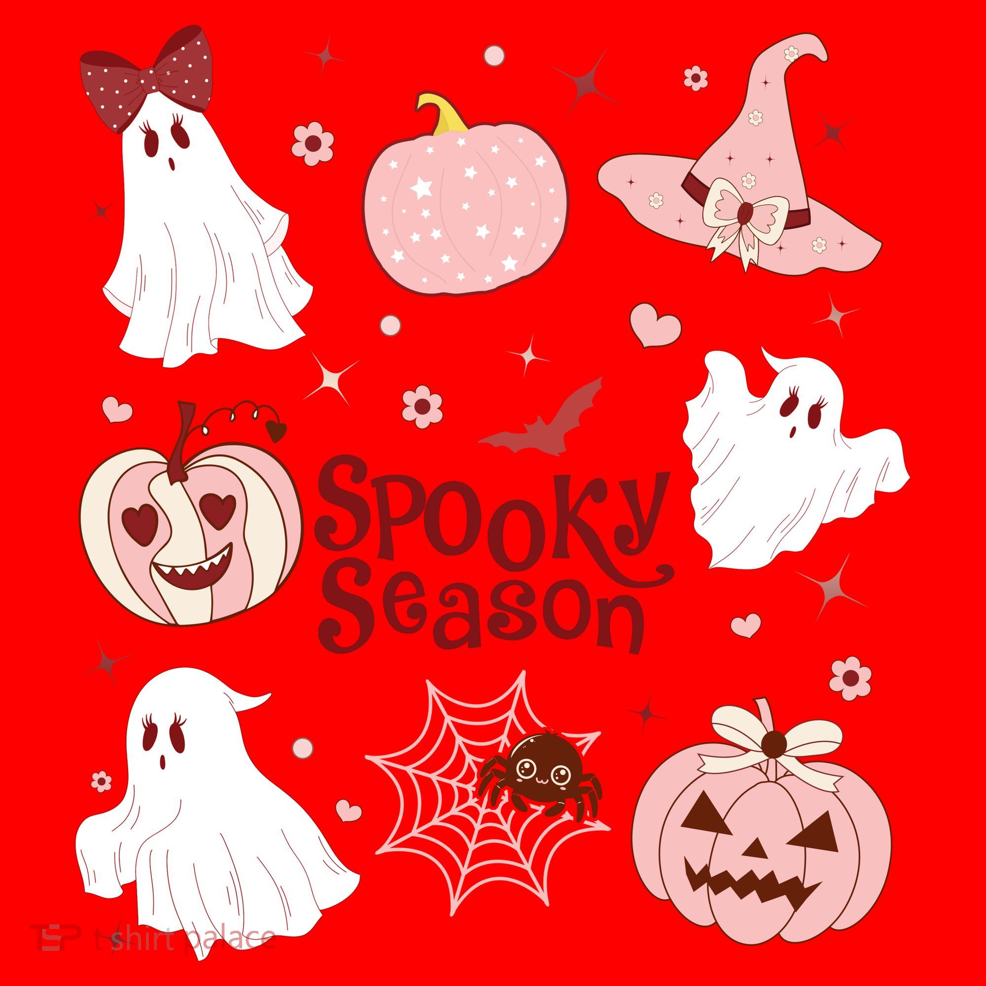 Cute Coquette Spooky Season Santa Hat