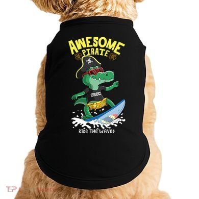 Cool Crocodile Surfing Doggie Tank