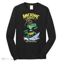 Cool Crocodile Surfing Long Sleeve Shirt thumb 0