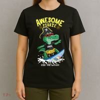Cool Crocodile Surfing T-Shirt thumb 4