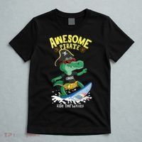 Cool Crocodile Surfing T-Shirt thumb 5