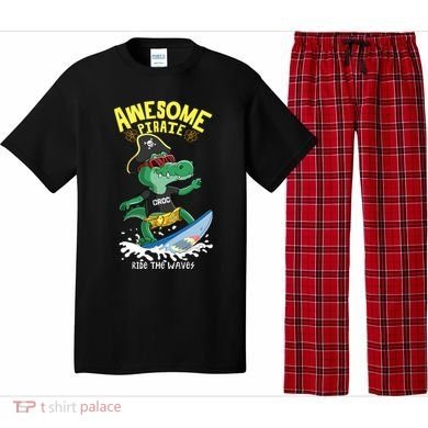 Cool Crocodile Surfing Pajama Set