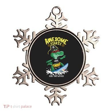 Cool Crocodile Surfing Ornament