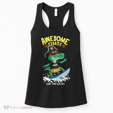 Cool Crocodile Surfing Women's Tank Top